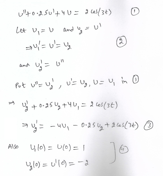 (+3 /دما في - يا ا +ایکی وورالی Let U, = 0 and up = U 2 ولا انا = ا د and and Us = 0 Put ul-u, u = U₂, U = U, in 0 (34) كم 2