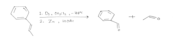 1. O2 , (2C , - 18°C 2. Zn , HOA - - - + / o