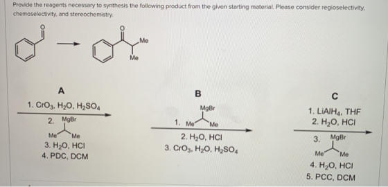Provide the reagents necessary to synthesis the following product from the given starting material. Please consider regiosele