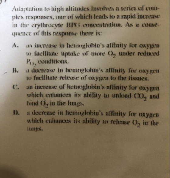 Attupatiou la high altitudes involves a series of con- plex responses, one of which leads to a rapid increase in the erythroc