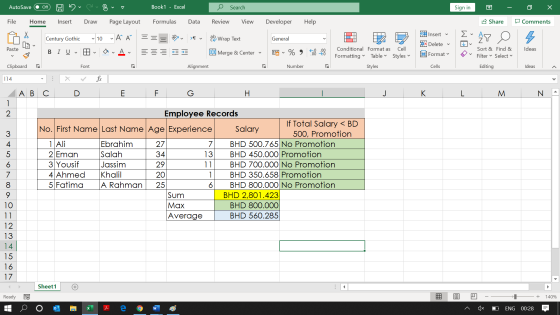 AutoSave Off Book1 - Excel Search Sign in х File Home Insert Draw Page Layout Formulas Data Review View Developer Help Share