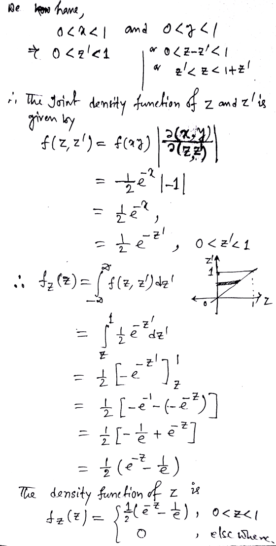 We how hame, Ocnal * ocale1 and o<7</ or o<z-zl<i a ak zaitz function of Z and elis in The Joint density given by $12,2) = f
