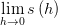 lim_(h->0) s(h)