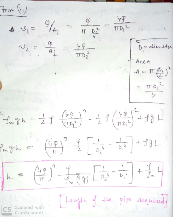 from G ID- diameter taren A = 1² = ID Angou a huge to ]4894 Jus eu e Leo Don]* en [Length I the pipe required) Scanned with C