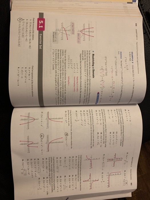 400 Exp l io and Lageri F CHAPTER s EXAMPLE Gren that a)-Sx+8,we compotnd so show that 401 vere Fanii Solution We ed ( n)and