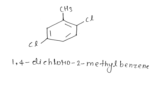 СН3 cl - cl 1,4-dichloro-2-methylbenzene