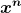 \boldsymbol{x^{n}}