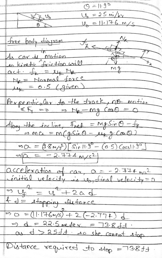৬, = 1|)+ 6 M/s free bady dinaa NA As car Mofien Lo kiretic fciction wil. AТ Normal ferce Ne = 0.5 Lgiven) Pexpendicular to H