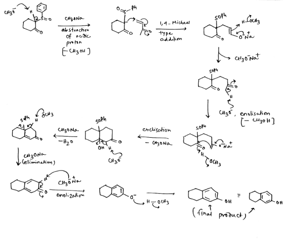 CH, Ý, ĐI Ox PM b. So CHZONA Soph Сос, abstraction of acidic во / 1,4- Michael type 1 addition S anta proton E CH₂OH ] to alg