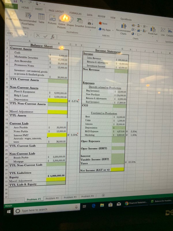 FILE HOME INSERT PAGE LAYOUT FORMULAS 2 DATA REVIEW PIVO VIEW QuickBooks Recommended Table Pivot Tables Tables Store Pictures
