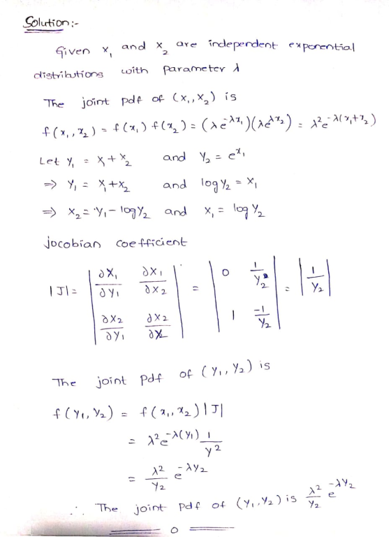 PROB 4 Let Xi And X2 Be Independent Exponential Random Variables Each