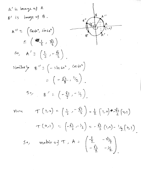 ima A A is A ma 8 A N3 2 A similary sin 60 C 6o 2 (- 3 ) N3 T) C)21) marix GT A = 2