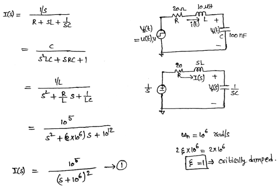 zon lo KH ICS) = _ils L R+ SL + Śc + 1 loon = UCL), sze + SRC+1 26 SL VL DRI() + 16 Fść š + ßst the 1 s² +6x166) s + 1012 let