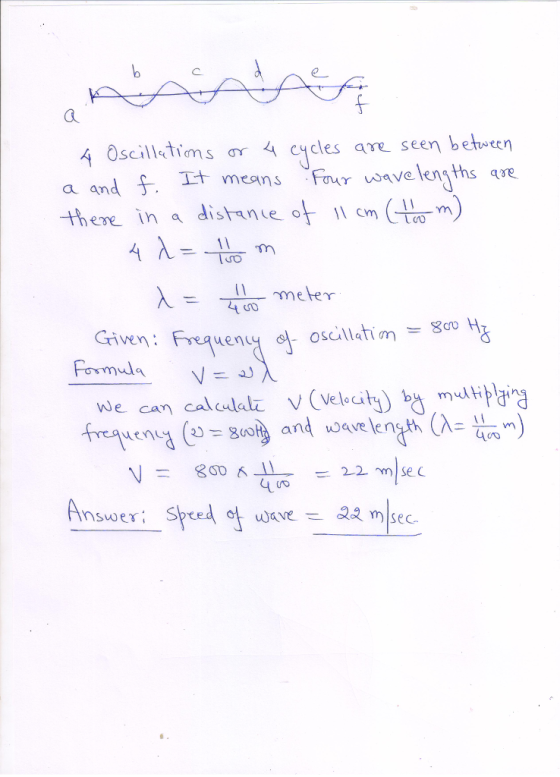 с. cycles are seen between meter Griven Formula V=a) we can caladaz V(Velcityan Answer: Sped of wove