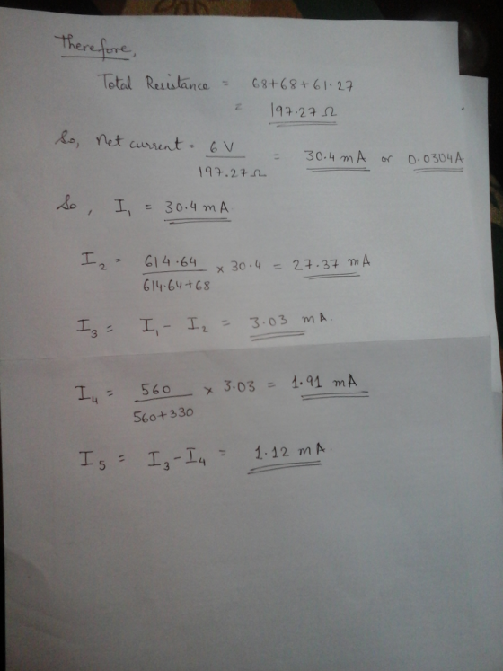 Total Reiulance3+68+61 2 193-29 Ω 30-4mA 0, o304 A or 1-2, c14-64 x 30-4-27.37 mA 614-64 8 S6o+ 330 15-13-14-1. 12 mA