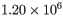 1.20 \times 10^{6}