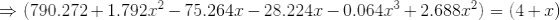 (790.272+1.792.22 – 75.264.- 28.224.- 0.064.3 +2.688.72) = (4+1)