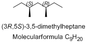 (3R,5S)-3,5-dimethylheptane Molecularformula CgH20