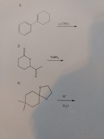 i) m СРВА NaBH k) н о но