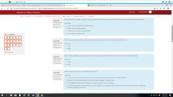 q Search the web C Get Homework Help wrh che 18. The Emaromental Damacex Gwhat was ore of the resuts ofx < CUniversity of Maz
