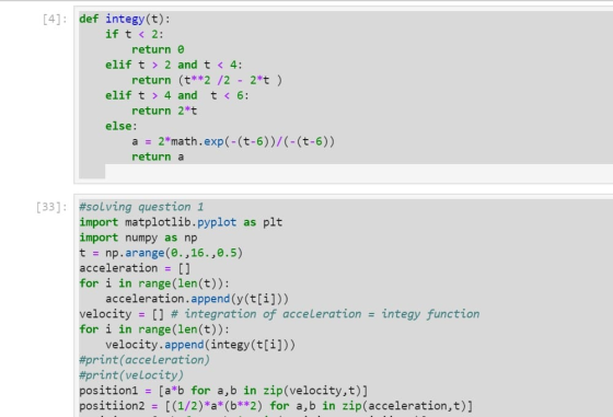[4]: def integy(t): if t < 2: return 0 elif t > 2 and t < 4: return (t**2 /2 - 2*t ) elif t > 4 and t < 6: return 2*t else: a