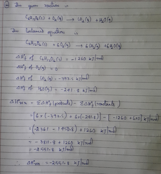 m The given reaction is Call 06 (5) + 02 (4) (9) +14069) The balanced equation is GoP20 (3) + 60g (9) - 6 CO2(g) +6 40 (9) al