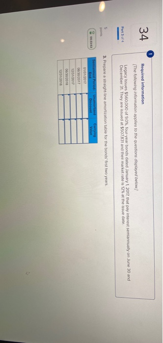 Required information (The following information applies to the questions displayed below! Part 3 of 4 Legacy issues $560,000
