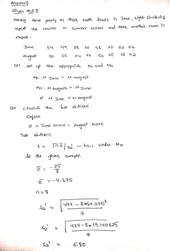 ne poorly d) thea math -fint s in June, ugstskedents cource io Sunme scheo and lake onothel exom io repest the pugest June 从June <.urxJust une scove s ut score cample 8 4,375 6.90