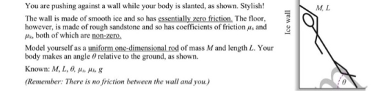 ML Ice wall You are pushing against a wall while your body is slanted, as shown. Stylish! The wall is made of smooth ice and
