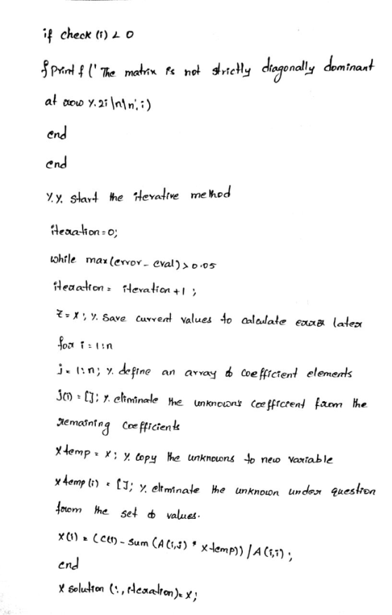 if check (1) minan The matrix fs n *- i , v. Save cuvvedl values o alalale ex lalea YYe 400m he set φ values. en