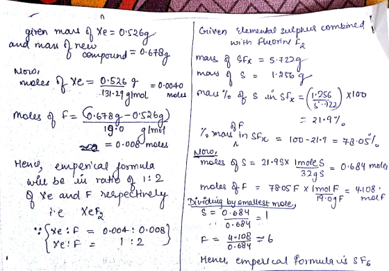 5.22 la mau? in sfise = 100-21-9 = 78.05%. view WLOA xe = nC264 Given Elemental sulphus combined i and man of new 1 with fluo