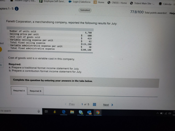 arg... duent Login in... Employee Self-Servi... Login | Salesforce G Home CNSSS : Home Trident Main Site. Calendar pters 1-5