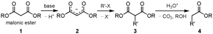 base 00 H30. R-X ソ0R-...O OR-X.RO WTo,RO RO OR -x RO OR CO2, ROH OR malonic ester R