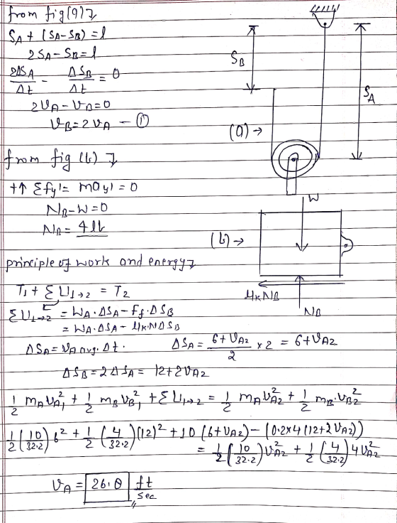key from fig(977 Sat (SA-SB) = 2SA-SR=l ASBO At ΔΕ So 2154 - PA 0=م1 - ولاد VB=2VA © (077 from fig (t) 7 ta Efyla mayl=0 Np-W