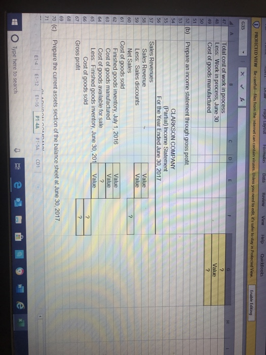 Diaw Page Layoul Formulas Data Review View Help QuickBooks PROTECTED VIEW Be careful-files from the Internet can contain viru