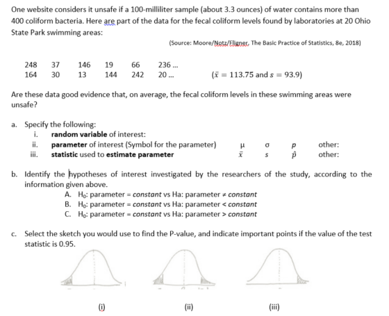 One website considers it unsafe if a 100-milliliter sample (about 3.3 ounces) of water contains more than 400 coliform bacter