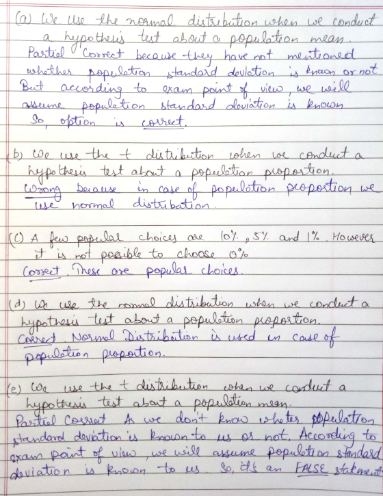 - Ca We use the normal distribution when we conduct a helpotheses test about a population mean. Pastel Correct because they h