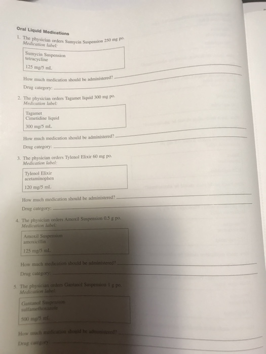 Oral Liquid Medications The physician anders S Medication label in S ensio 250 ycin Suspension 250 mg po Sumycin Suspension t