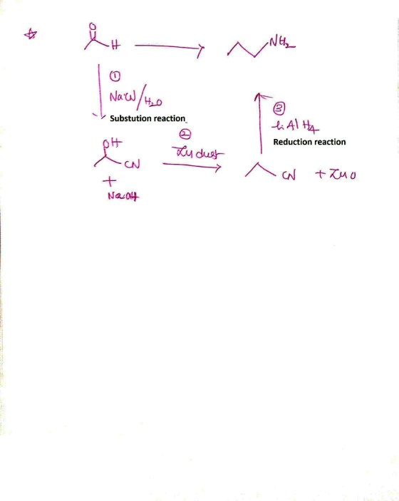 # # - NacW/H₂O Substution reaction liAlHA F Reduction reaction Ludust CN tauo Na204