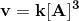 v=k[A]