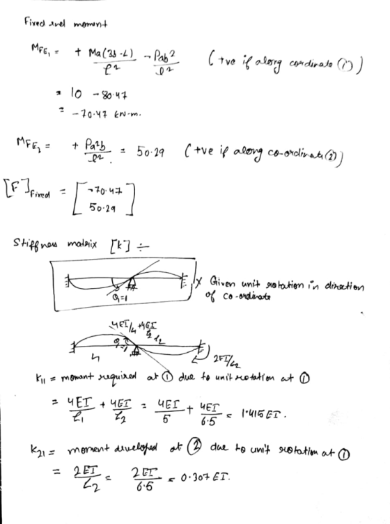 tumg r parig Ctve if alary MEE, t Ma(2-) -. Pab2 candiralo -19.41 eN-m C +ve if along co-oroliraa (D) MFE, Parb 50 29 Fmd -10