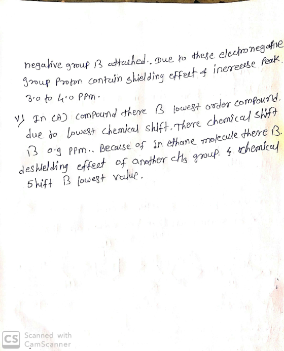 #feet of inerzeese pecek. negative group 13 attached. Due to these electronegal group Profon contain shielding effect of iner