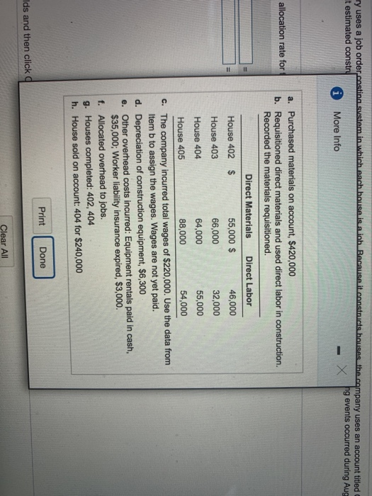 ry uses a job order casting system in which each house is a it estimated constru More Info b Because it contact houses the co
