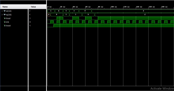 Name Value 40 ns ,60 ns 80 ns ,100 ns 120 ns 140 ns ,160 ns ,180 ns > > Y 3Y9 td[3:0] tq[3:0] 18 tload 16 telk 16 treset Acti