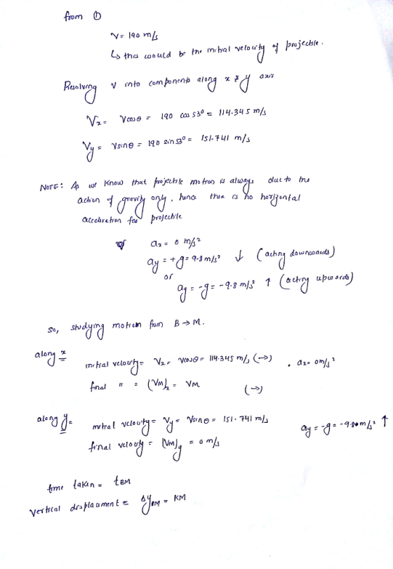 nm rojechle- V ınto component aing χ achsn achnq downwad along x aj