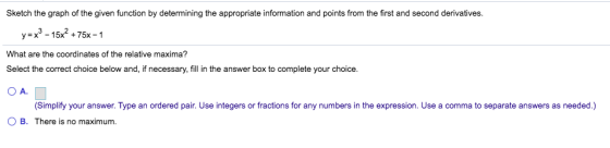 Sketch the graph of the given function by determining the appropriate information and points from the first and second deriva
