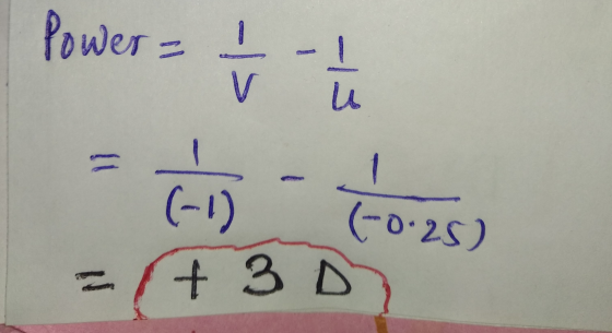 Power = 1 1 V 13 (-0.25) (-1) + 3D