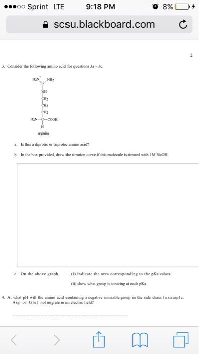 Consider the following amino acid for questions 3a