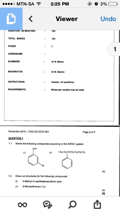 Name the following compounds according to the IUPA