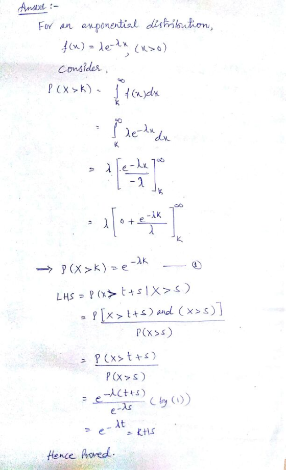 Consides e A Xk 그 Ct+s) Hence oed